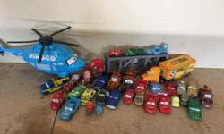 Disney cars and helicopter