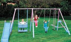 NEW!
HIGH GRADE POWDERCOAT STEEL CONSTRUCTION
6' PLASTIC WAVE SWING
2 SWINGS AND 4 CHILD GLIDER
2 PERSON GLIDER,SEE SAW
 
regular retail price $499
GREAT PRICE $159
 
Simpson's
River John NS
902-351-2200