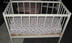 doll crib 36" long  18" wide and 29" high
with mattress  $20.00
call 250-374-1600