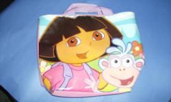 dora lunch bag/purse asking 6and dora purse back pack asking 15 EUC boith