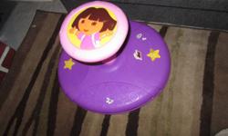 A fun toy for kids to sit on and spin, push the moon and it sings as you spin. Loads of fun