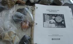 Binder of engaging earth science lessons & activities and 21 rock specimens appropriate for middle school aged students. Great for teachers or homeschoolers.
Lots of other teaching resources for middle school education for English, Social Studies, and