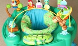 Bought for $140. Used for one baby only - still in great condition.
 
Includes a floor mat and side stands for floor play. Can be used as an ExerSaucer and can open to a stand and play centre for when baby can stand on their own. Delivery of item