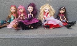 5 Ever After High dolls. Daughter no longer plays with. Chemainus.
