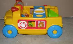Selling a fischer-price learning bus that can be pulled around and put blocks in it.  If interested call only to 780-847-3302. Thanks!
