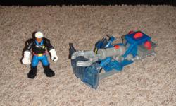 Posting includes both Jake Justice and Hal E. Copter and their interactive vehicles. Items are in great condition and from a pet and smoke-free home. Original price for each was $30; asking $10 each or $15 for both. Items are located in White City but