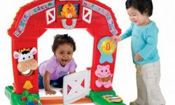 Welcome to the farm, where animal friends are ready to play-and learning fun is all around. The magic starts when baby opens the gate and crawls through, triggering sing-along songs, dancing lights, music, sounds and fun phrases. There are shapes to sort,