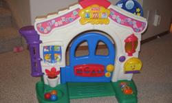 This is a Fisher-Price house that?s full of fun ? and full of great ways for baby to laugh and learn. From A-B-C?s and 1-2-3?s to fascinating everyday experiences, the Laugh & Learn? Learning Home? will inspire baby with sing-along songs and plenty of