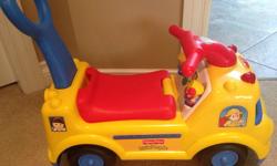 This ride-on features a delightful sing-along song, whimsical sound effects, blinking lights and more. Storage under the seat.
12 months - 3 yrs
Great condition, buyer to pick up
Text or email if interested.