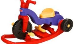 Purchased this at Sears back in the spring, it's a great way for little ones to learn how to bike. Start of with it cradled on its stand as a rocking horse kind of ride and then eventually put the brace up and it works as a handle for mom or dad to push