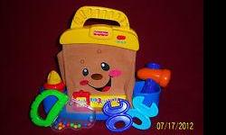 Fisher Price Talking Tool Box Bag Set W/ 3 Toy Tool Rattles
Fisher prices toy laugh learn , or soft bag play set for learning have never been more fun! Sing-along songs, lots of accessories and busy activities introduce numbers, colors,size , opposites