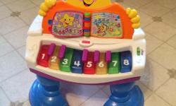 Awesome toy for 12 - 24 months. Plays music and is educational.