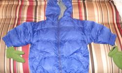Prices as marked:
Blue Baby GAP coat 12-24 months $15
Green Baby GAP Coat 12-18 months $15
Beige GAP Coat Size 2 months $15
BNWT one piece TOMMY HILLFIGER Snowsuit 18-24 months $25
ROOTS one piece Snowsuit 12-18 months $20
Grey MEXX Coat 24 months $20