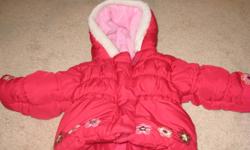 Great condition - 12 month girls winter jacket.  Red, with embroidered flowers along bottom of jacket.  Comes from smoke & pet-free home.
 
Pickup Kingston east.