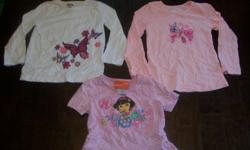 Hoodie 3X
Dora shirt 3
Other two shirts 3X
All jeans size 3X
 
$18.00 or best offer for all of them