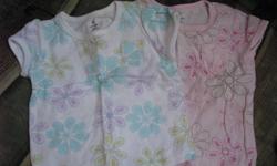 2 t-shirts from Old Navy.  Size 6-12 months.  $1.00 each
Green capris, skinny leg.  Old Navy 6-12 months.  Never worn $3.00
Plaid skirt.   TCP   Size 6-9 months.  $2.00
 
All in excellent condition.
SF/PF home.
Please see my other ads.