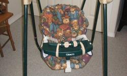 Great Graco 3 Speed Swing with jungle pattern.  Rarely used and in good condition.  Looking for new home now.