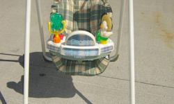 Selling great infant swing with seat that reclines for even very small babies, has 6 speeds, music and timer. Toy tray snaps on and off. Green plaid, good for boy or girl. Emailto come have a look.
Good condition.
$35 OBO