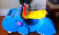 Hungry hippo sit and ride or walk and push comes with 3 blocks that the hippo will eat when you go over them
This ad was posted with the Kijiji Classifieds app.