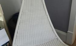 White Ikea swinging chair. Like new! Fantastic chair for kids. Comes with all you need to hang it in any room. Your kids will love this.