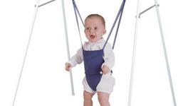 For Sale: Jolly Jumper with stand. This is the free standing jolly jumper, not the type that you hang from a door frame.  Also including the playmat that you place under the jolly jumper. You can set the mat to play a variety of songs, or sounds. It is