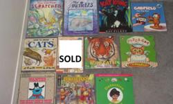 NOW books $1 each
The cat that scratched
my arctic 1,2,3
Kat Kong
Garfield the big star
How to draw cats
Little witch goes to school - SOLD
Wild cats
Pizza cat
Wanted the great cookie thief
Fraggle rock
Detective secrets
Disney Villains look and find
DC