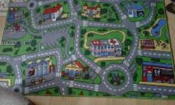 I have a gentley used kids large size road map rug for sale!!
Bought it for my son and he barley used it....
Is great for kids and keeps them busy playing for hours!!
 
Has been kept in great condition!
 
Asking $20.00 FIRM
Niagara Falls Area
Please See
