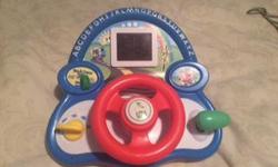 Bilingual driving toy. Alphabet and counting games