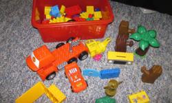 Selling off some LEGO DUPLO blocks
Included are trees, fence with door, truck base, lightning mcqueen car, various sizes of building blocks.