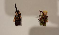 Lego Lord of the Rings Legolas and Elrond mini characters. Hard to find.