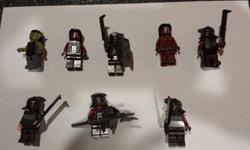 8 Lego Lord of the Rings and Hobbit mini characters. Orcs, Uruk-Hai and Goblin collection. See both pictures for all characters.