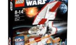 **************************
Lego Star Wars x 2 sets
8036 Separatist Shuttle
7931 T-6 Jedi Shuttle
 
Sets are new in boxes BUT minifigures have been removed
*** No minifigures included ***
Other pieces still in original bags and original boxes