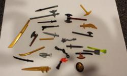 Lego weapons bundle includes everything in this picture.