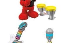 I have a Like New Let's Rock Elmo with Guitar, Drums and Microphone for sale! This is in excellent condition and would look great in your child's room or to give as a gift.
We bought extra instruments that were sold separately so this set retails for over