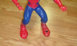 I have a Like New Spiderman with Remote Toy for sale! This is in excellent condition and would look great in your child's room or to give as a gift.
This retails for $50 in stores so this is a great deal.
Comes from a non-smoking household. Do not miss
