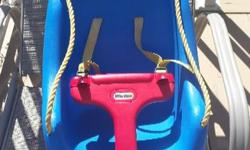 Little Tikes Swing for sale.
In working condition....swing is not cracked and child restrains work.