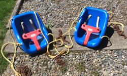 Little Tikes swings in very good condition, each come with additional chains ... $15.00 each