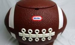 I am looking for a retro football, soccerball or basketball toy box by Little Tykes.  Does someone have one in good condition or know where I can get one brand new?