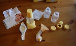 Medela Harmony Manual Breast Pump
This is an easy-to-use manual breast pump which I am selling for $15. I used it lightly and it is in good condition; however, the breast shield part is discoloured from the dishwasher and steriliser, which is normal. You