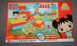 This is a brand new item.  Great for gift or prize.  Nickelodeon ni hao, kai-lan MegaBloks, 75 pcs. Super Set.  Recommended for ages 3+.
 
From a smoke-free/pet-free home.  Located near Upper Gage & Lincoln Alexander Parkway.
 
Ad will be removed once
