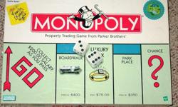 Item includes:
Monopoly the Property Trading Game is a 1999 production made in USA; Dice & Tokens
65th Anniversary Edition of Monopoly; Includes Short Game Rules.
Includes: The Winning Token from the Monopoly Token Campaign - Total of 11 Tokens, Title