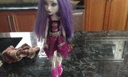 This doll is good condition lights up and comes with stand