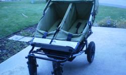 The world's first urban chic side-by-side twin stroller the size of a single buggy. Also takes two travel systems or two single Mountain Buggy carrycots - perfect for newborn twins!
 
Bought for $1000 3 years ago, and very well maintained.
maneuverability