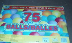 ?2 Large boxes of soft plex balls for a ball pit
$5