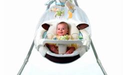 Fisher Price 'My Little Lamb' Cradle n Swing
- side to side or back and forth motion
- 8 tunes
- overhead mobile
- non-smoking household
- retails at Toys r Us for $199.99
http://www.toysrus.ca/product/index.jsp?productId=3357524
Asking $130 OBO
