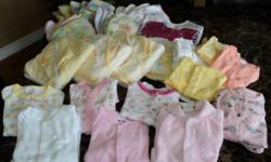 Newborn baby items:  burb cloths, bibs, bath towels and sleepers.  Asking $20.00.  To view, please call 235-2182.  Thank you.