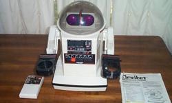 Early 80s tomy omnibot, complet with manual and charger, they go for as much as $2000 to $3000 on e-bay.  will sell for $1100 or trade for a 1998 or newer taurus or sable wagon. robot needs a new battery that is still availabe. for about $50.  I am open