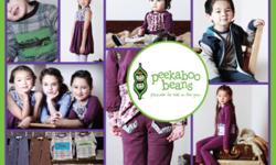 Peekaboo Beans is a Canadian award winning design of playwear for kids on the grow (size 3 month to size 8). We provide cozy, comfy, durable, practical, versatile, and super stylish clothes to PLAY in -- perfect for playdates, to playground (think