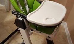 In excellent condition!
Brand:Peg Perego
Type:High Chair
Features:Reclining
From birth, the Siesta can be used as a recliner or as a high chair for feeding, playing and resting. The removable tray and multiple height positions allow child to sit right at