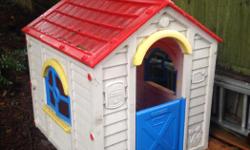 Free plastic playhouse. In good condition just needs a cleaning. I live in upper Lantzville. Pick up only.